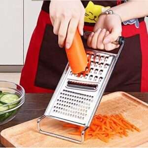 Stainless Steel Kitchen Graters Cheese Grater,Ginger Grater & Lemon Zester Micro Blade Cover Stainless Steel Razor Sharp Teeth - High Performance - for Vegetables, Fruits, Cheese, Chocolate