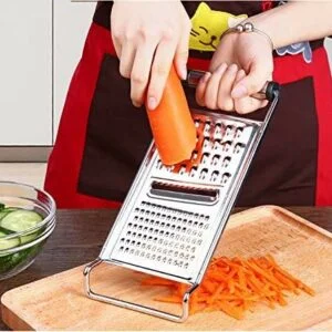 Stainless Steel Kitchen Graters Cheese Grater,Ginger Grater & Lemon Zester Micro Blade Cover Stainless Steel Razor Sharp Teeth - High Performance - for Vegetables, Fruits, Cheese, Chocolate