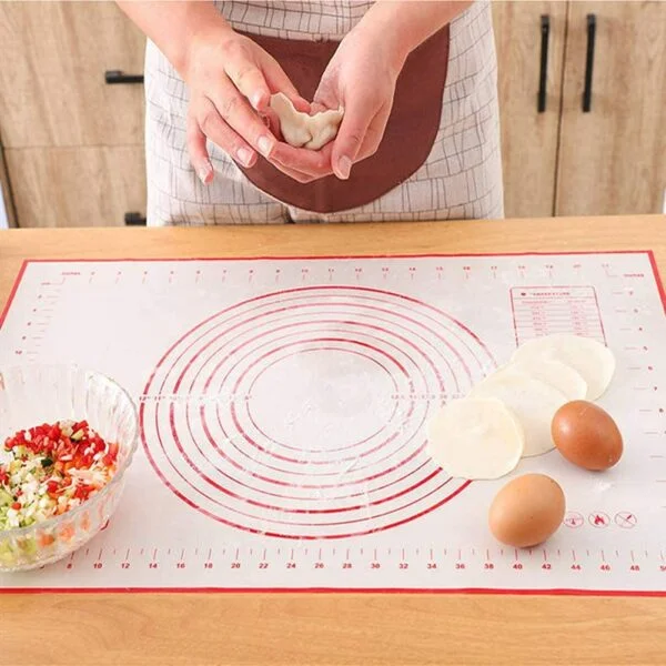 Non-slip Silicone Pastry Mat Extra Large with Measurements 16''By 26'' for  Silicone Baking Mat, Counter Mat, Dough Rolling Mat,Oven Liner,Fondant/Pie