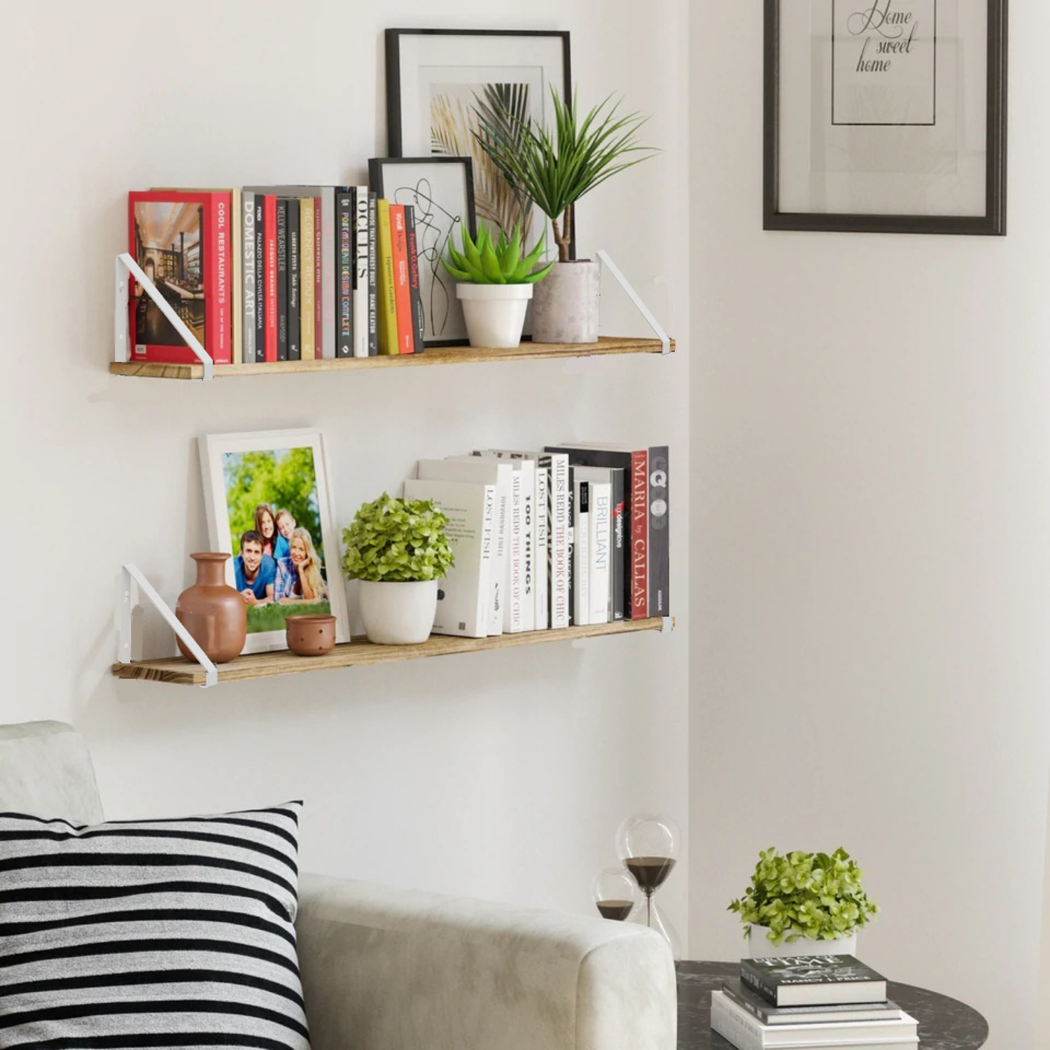 Wooden Floating Book shelf 