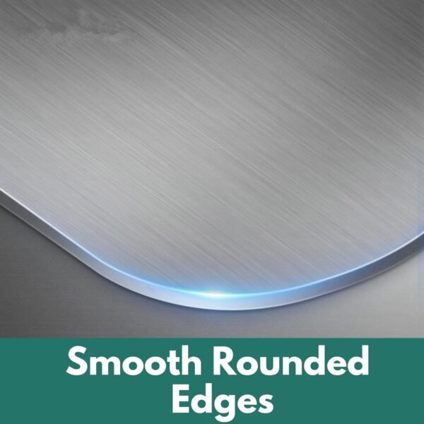 42 cm x 32 CM Medium Stainless Steel Kitchen Counter Top/Platform Chopping Board,Worktop Cutting & Chopping, with Lip Bend and