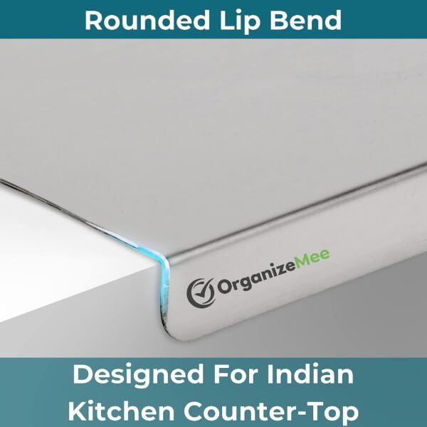 XXL 83CM X 60CM with 2 Cm Lip Steel Chopping Board for Kitchen Large | Fruits and Vegetables Cutting Extra Big Cutting Board Platform Countertop Pad Cutter