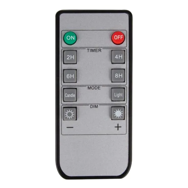 Flameless LED Glass Cup Pillar Candles, Paraffin Wax - AA Battery Powered, Faux Wick/Moving Flame, Remote Controller With Timer Function (Pack of 3 candles + Remote + 9xAA Batteries) - Brown