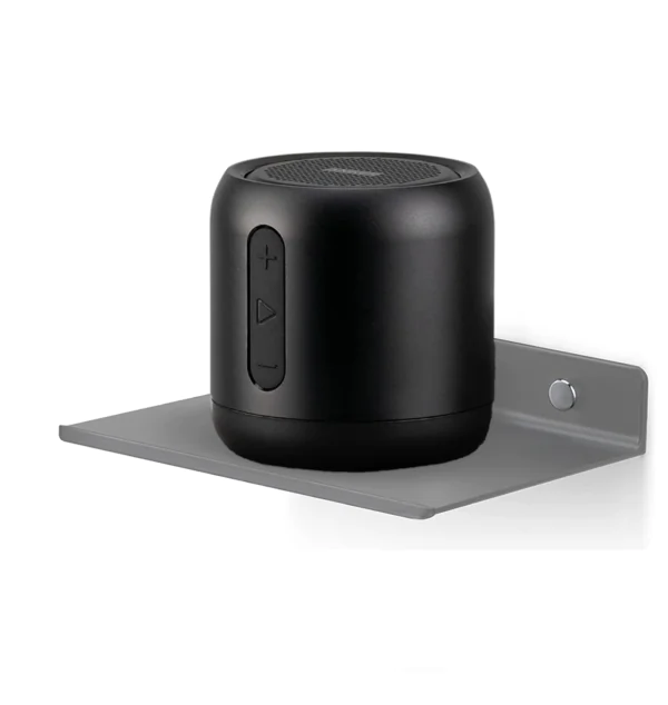 Wall Mounted Small Shelf | Camera Speaker Stand Grey