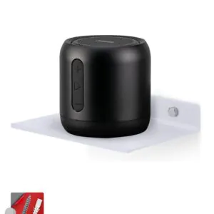 Small wall mounted shelves,Bluetooth speaker,Wi-Fi camera stand corner floating shelf for living room & bedroom,home decor items plant pot mounting racks [15.5 X12.5Cm] Qty 1 (White)