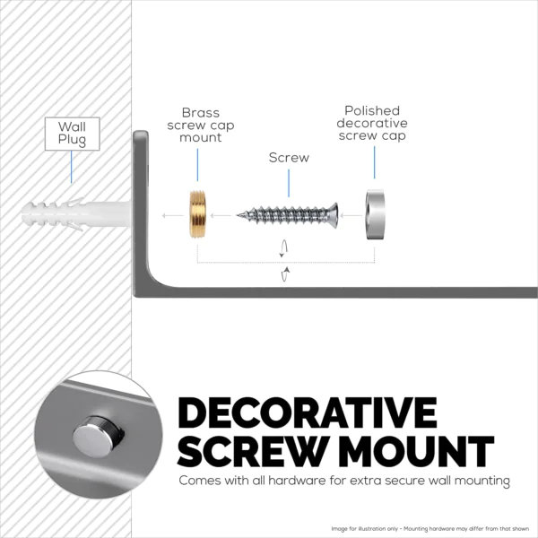 Wall Mounted Small Shelf | Camera Speaker Stand Grey