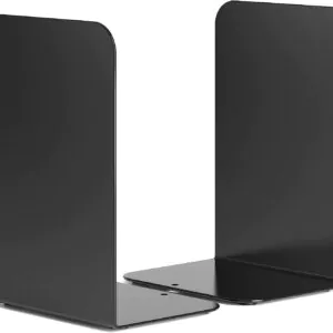 OrganizeMee Book Stand & Organizer Set | Office Table Accessories with File Organiser Stylish Holder Study Decor & Shelf Books Desk Expandable Case Magazine Tabletop Rack Space-Saving Bookends 1 Pair