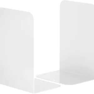 OrganizeMee Book Stand & Organizer Set | Office Table Accessories with File Organiser Stylish Holder Study Decor & Shelf Books Desk Expandable Case Magazine Tabletop Rack Space-Saving Bookends 1 Pair