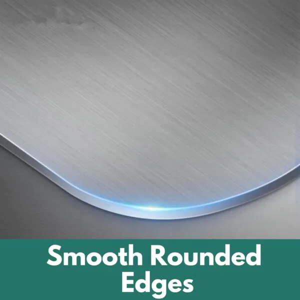 42 cm x 32 CM Medium Stainless Steel Kitchen Counter Top/Platform Chopping Board,Worktop Cutting & Chopping, with Lip Bend and