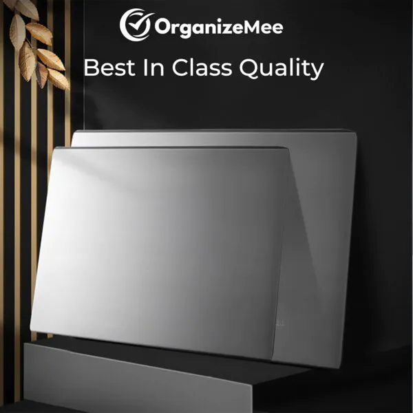 42 cm x 32 CM Medium Stainless Steel Kitchen Counter Top/Platform Chopping Board,Worktop Cutting & Chopping, with Lip Bend and