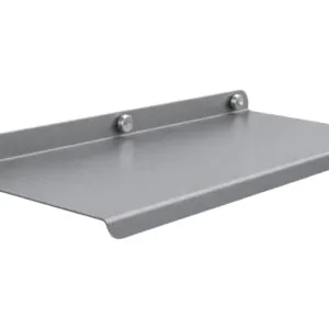 12 Inch Grey Metal Large wall Mounted Shelves,Bluetooth Speaker,Wi-Fi Camera Stand Corner Floating Shelf for Living Room