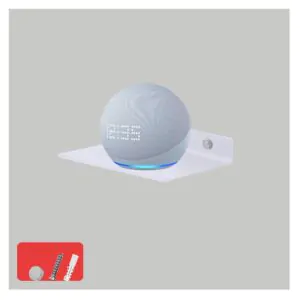 6 Inches Metal Large wall mounted shelves,Bluetooth speaker,Wi-Fi camera stand corner floating shelf for living room