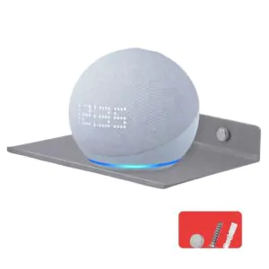 6 Inch GREY Wall Shelf , Metal Floating Shelf for Wall, Wall Mounted Shelves, Modern Wall Shelf for Bedroom & Living Room (`15.24 CM Long x 12.7 CM deep)