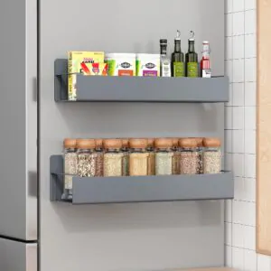 Movable Kitchen Organizer Storage Spice Magnetic Rack, 27 cm x 11.5 cm - Pack of 2