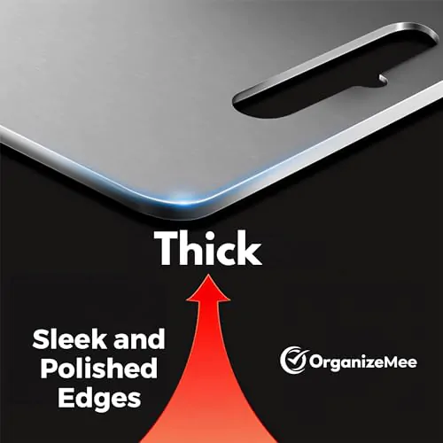 Extra Large Stainless Steel Chopping Board (45CM X 31CM) with Anti-Skid  Pad, Metal Cutting Kitchen,Heavy Duty Chopping-Board Vegetable,Meats Vegetable Chopper Boards, Safe Durable